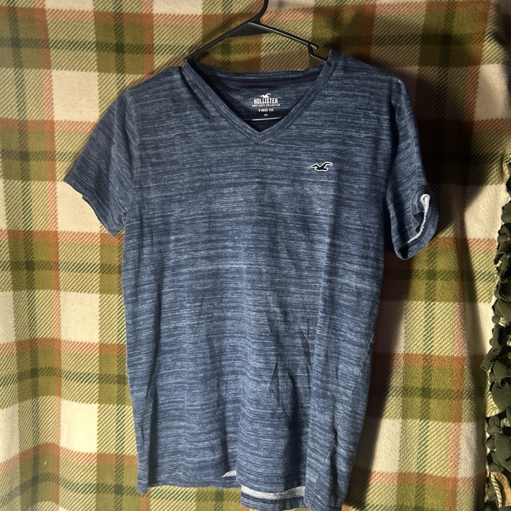Hollister women’s Blue V-Neck T-Shirt